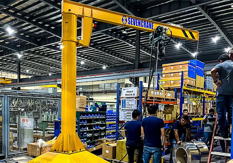 Saudi Arabia 2T Portable Mobile Jib Crane