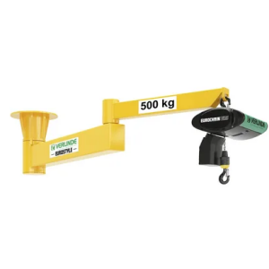 Roof mounted articulated jib crane