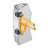 On reinforced concrete walls or supports using weld-on plates