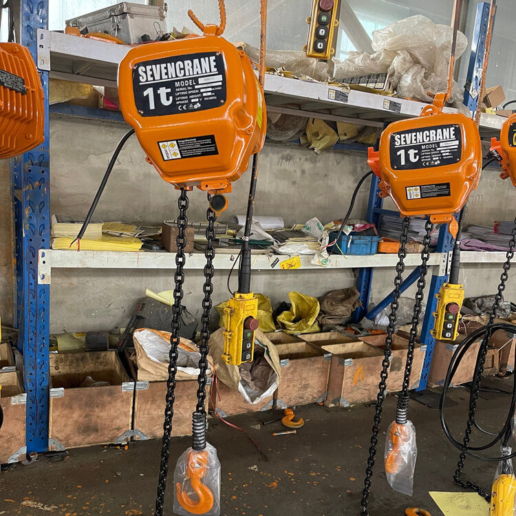 1t Elektrisk kjettingtalje med vogn