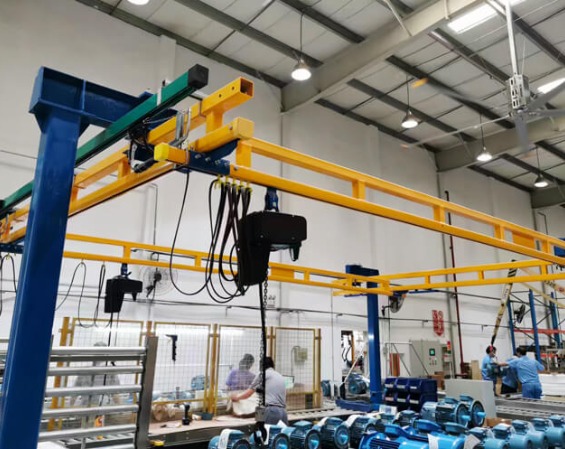 1 ton aluminum alloy track kbk crane