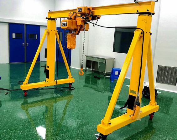 Steel moveable mini portal gantry a frame crane