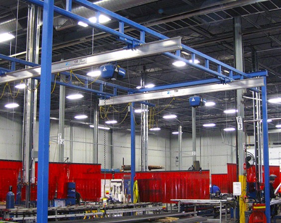 Light 1 ton aluminum kbk crane systems