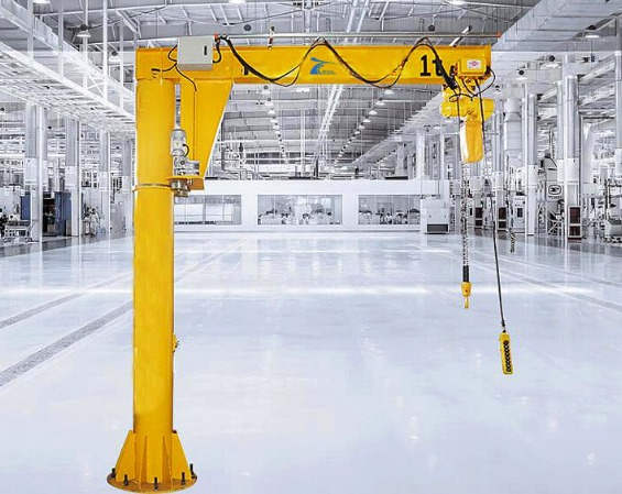 Slewing Single Arm Crane Column Jib Crane 1 Ton