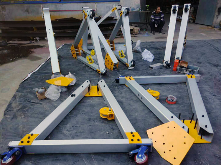 Merakit ujung Aluminium Gantry Crane