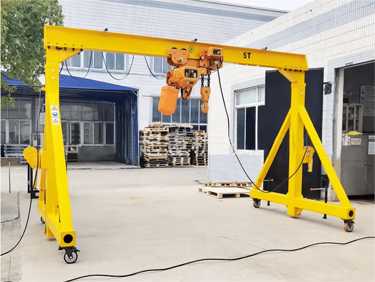 Small Portable Gantry Crane with Electric Hoist