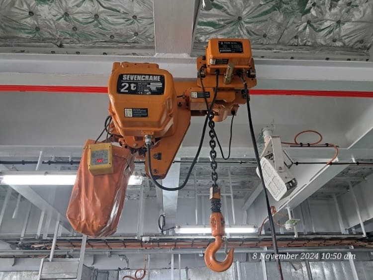 Caso di transazione del paranco elettrico a catena Mauritius HHBB