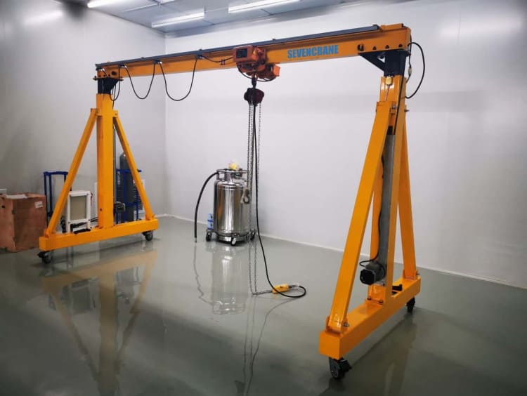 Canada 3 Ton Steel Portable Gantry Crane Transaction Case